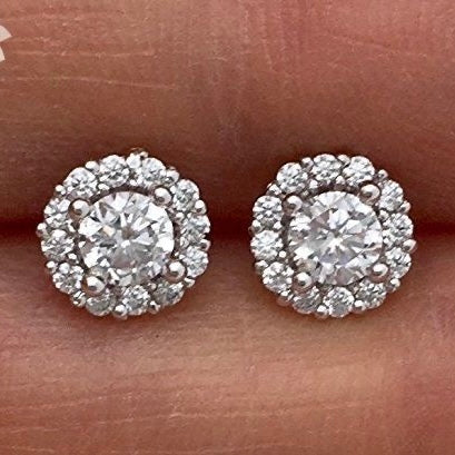Aretes de Plata Halo 😇 8MM