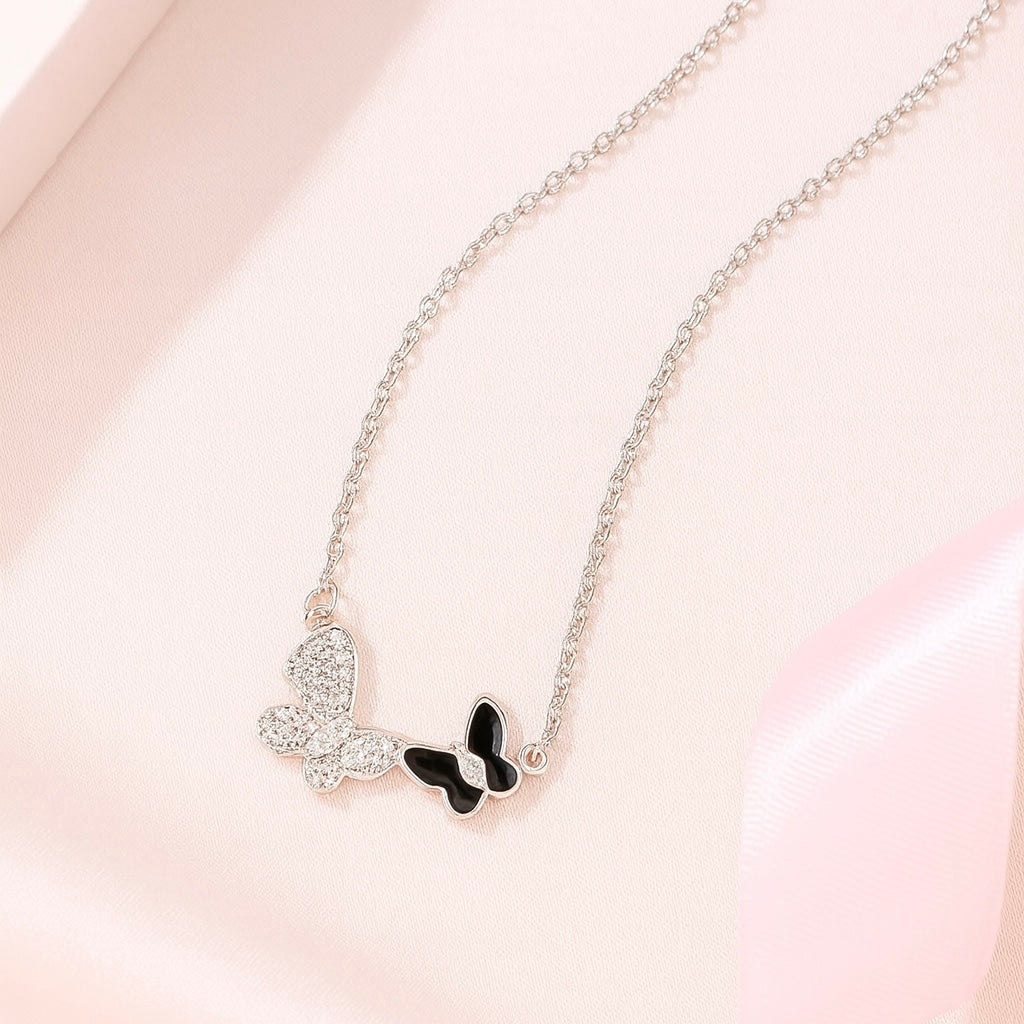 Collar Plata Mariposas