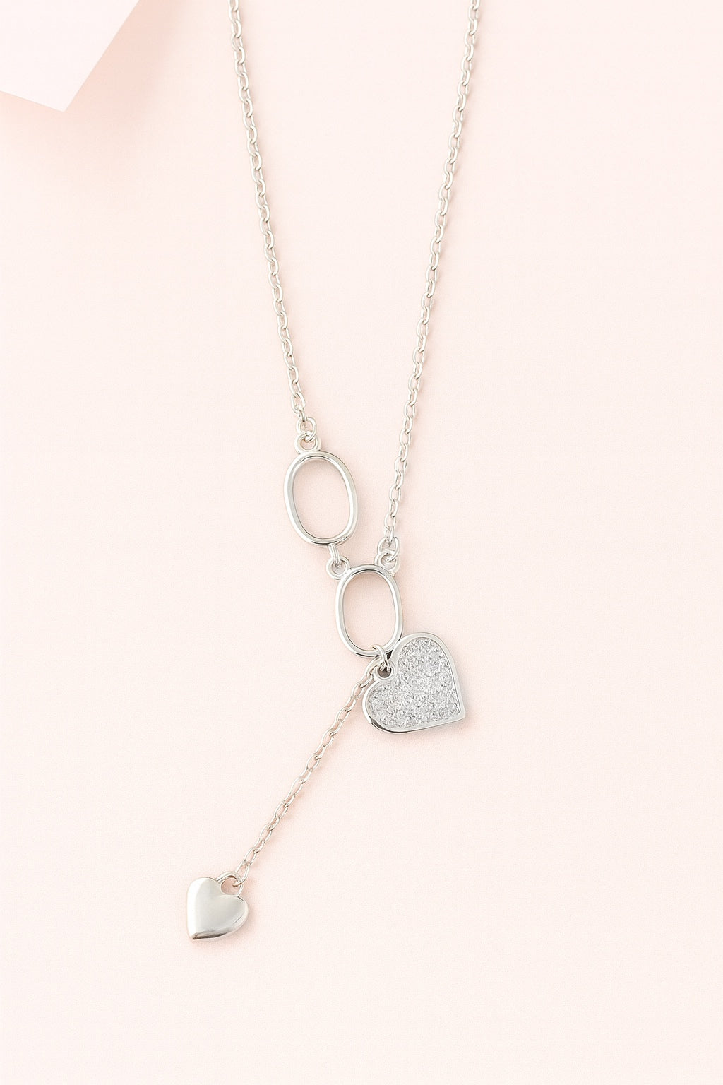 Collar Plata Corazones