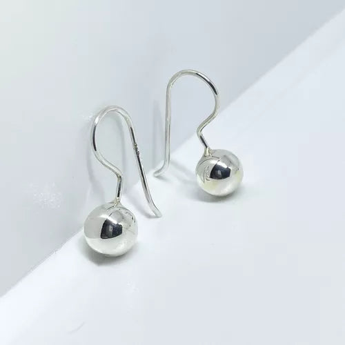 Aretes de Plata 8MM