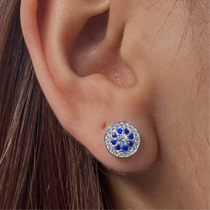Aretes Nazar 🧿 Plata 8MM