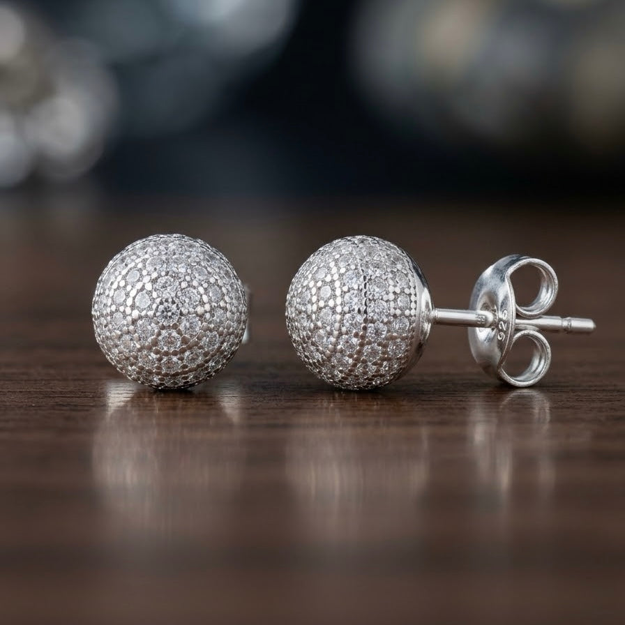 Aretes de Plata 7MM