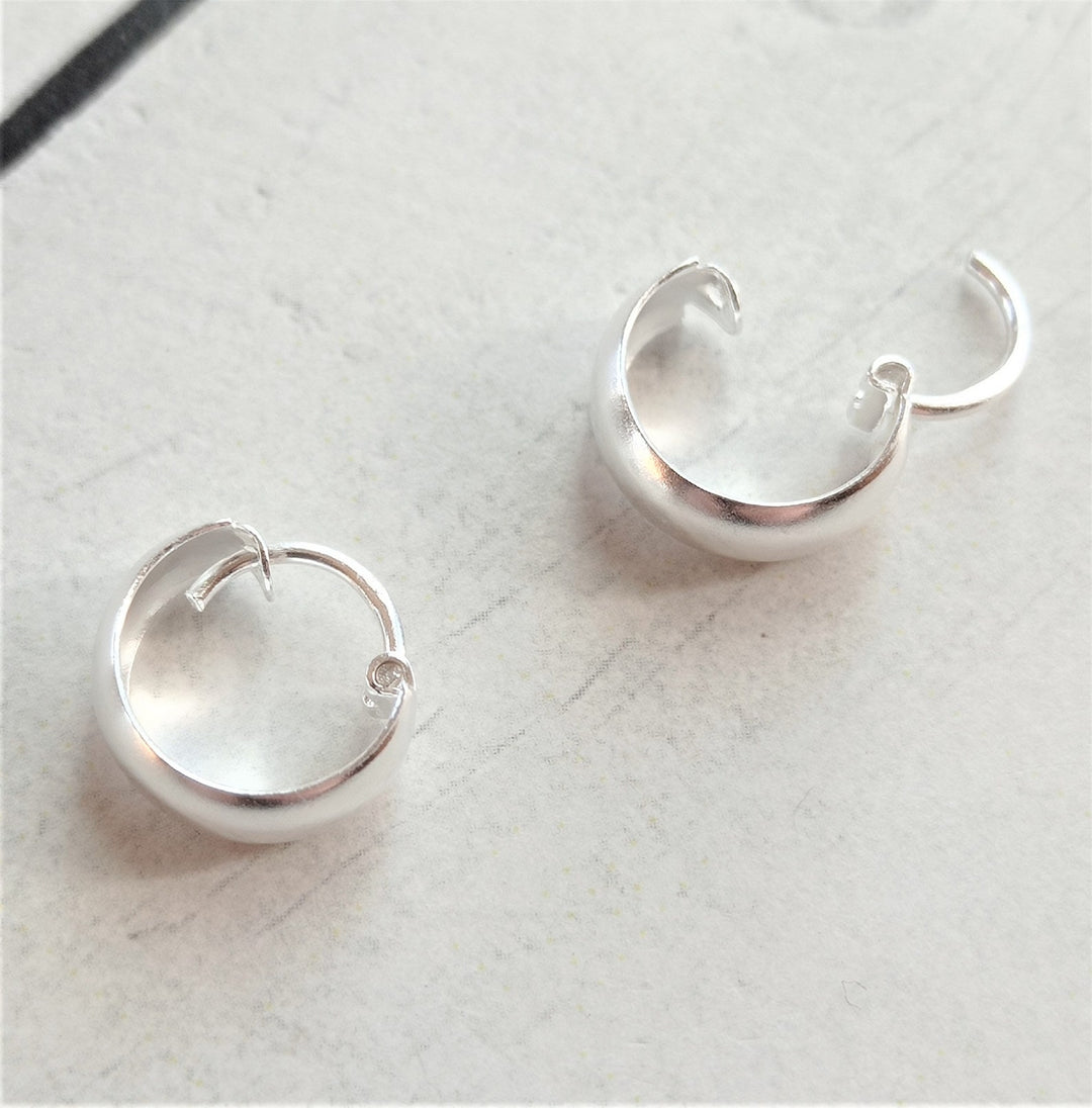 Argollas Preciosas 10MM Plata