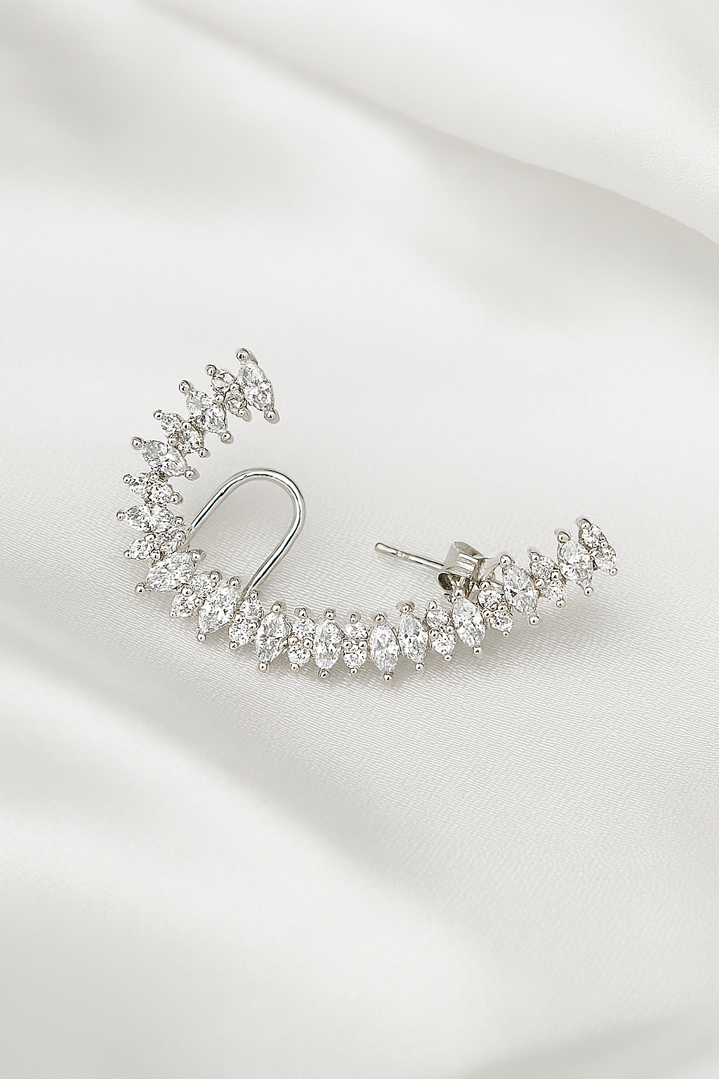 Arete Escalador de Acero Sonrisa Plateado