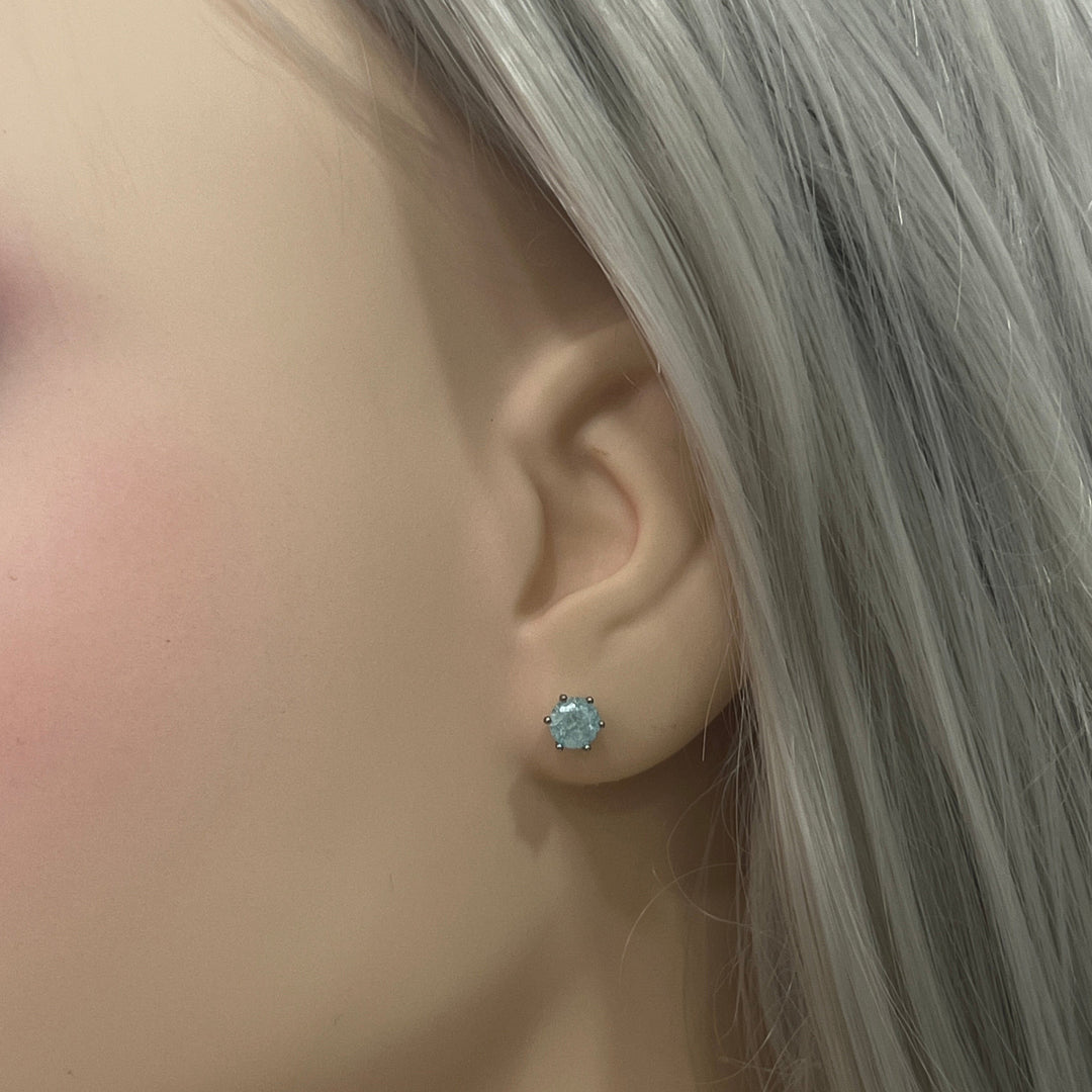 Aretes de Acero Chispa SkyBlue