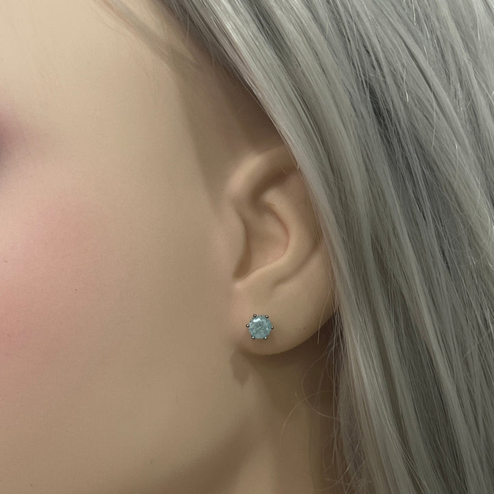 Aretes de Acero Chispa SkyBlue