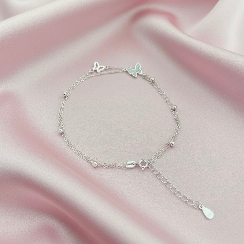 Pulsera Plata Mariposa
