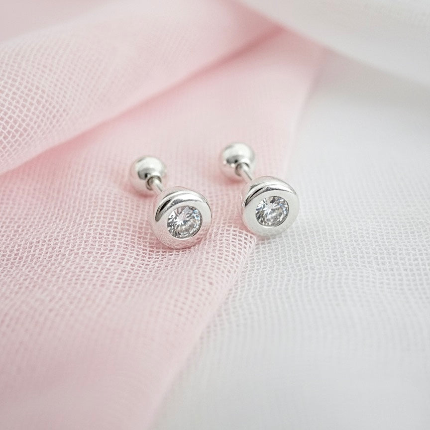 Aretes Plata Bebé Chispa