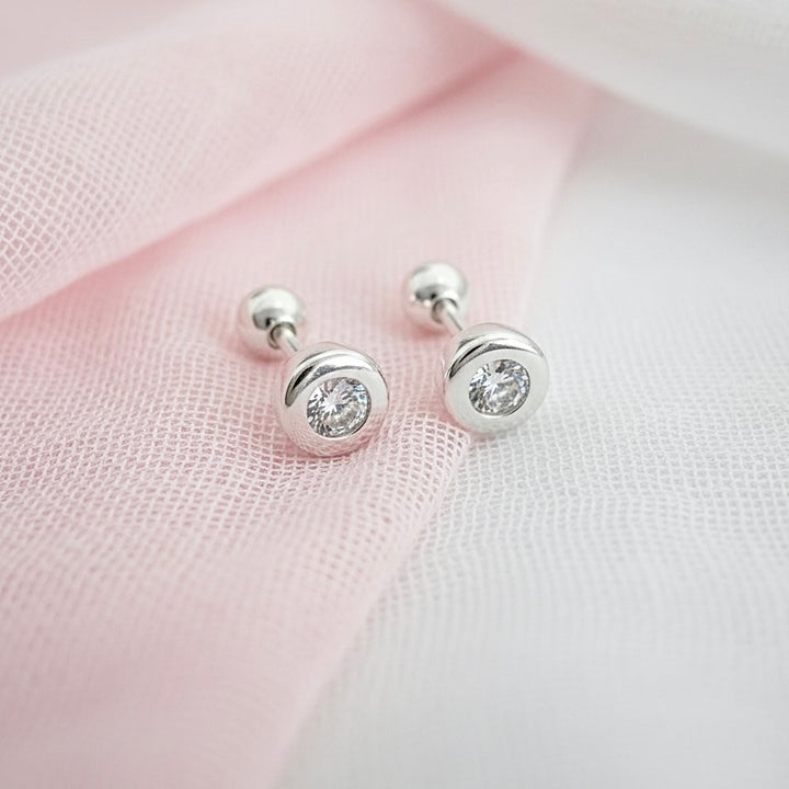 Aretes Plata Bebé Chispa