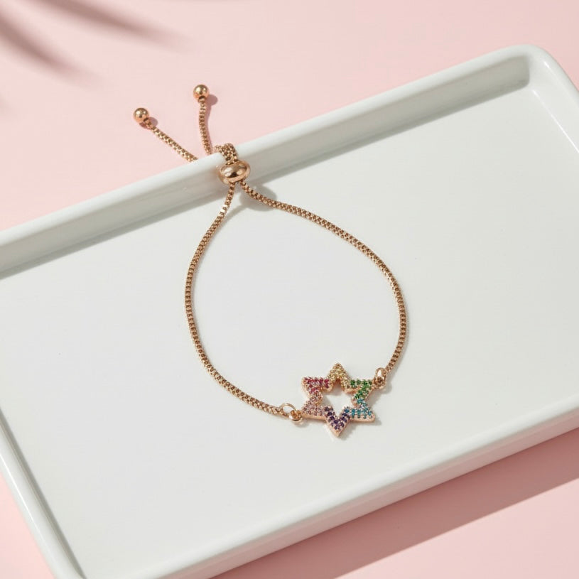 Pulsera de Acero Oro Rosa