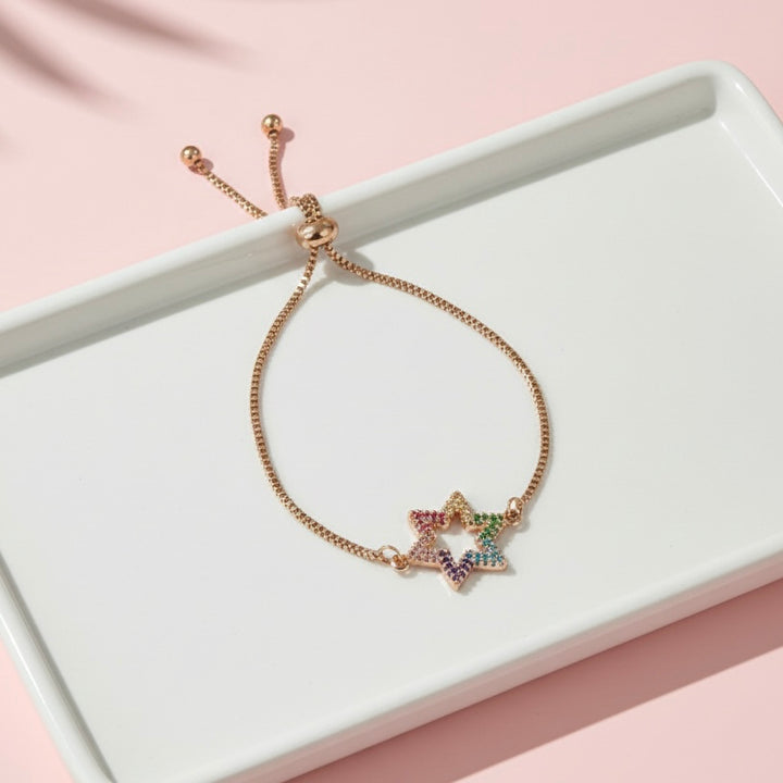 Pulsera de Acero Oro Rosa