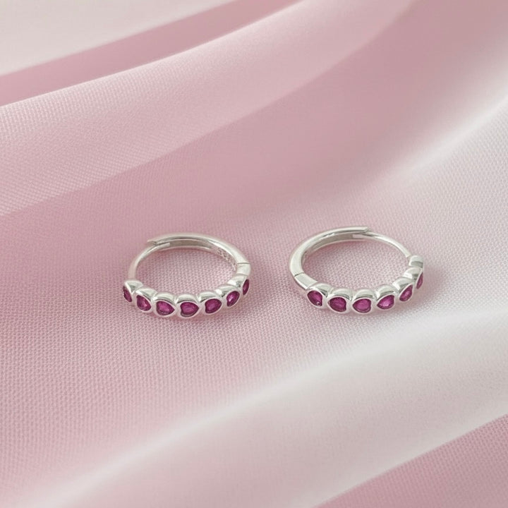 Huggies de Plata Corazones