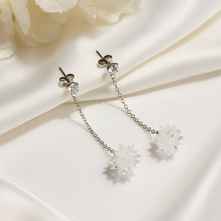 Aretes de Acero Largo Estrella 🌟