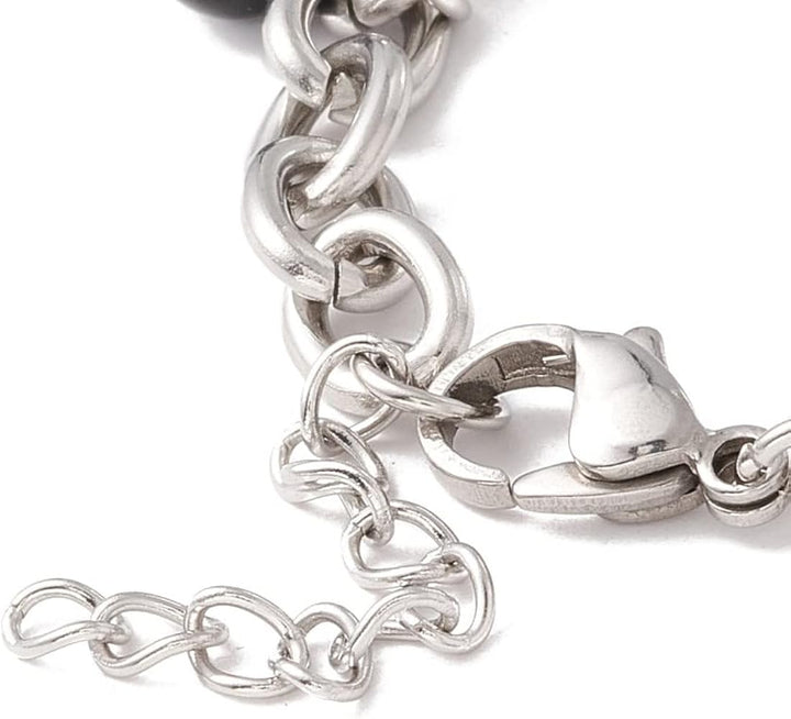 Pulsera Acero Corazón Trébol