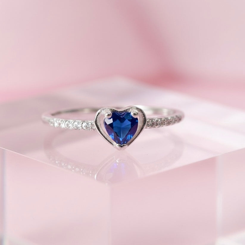 Anillo Promesa Dulzura Azul