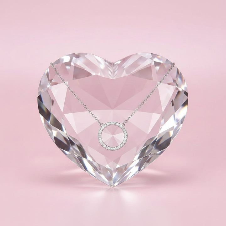 Collar Plata 🔴Circulo Grande