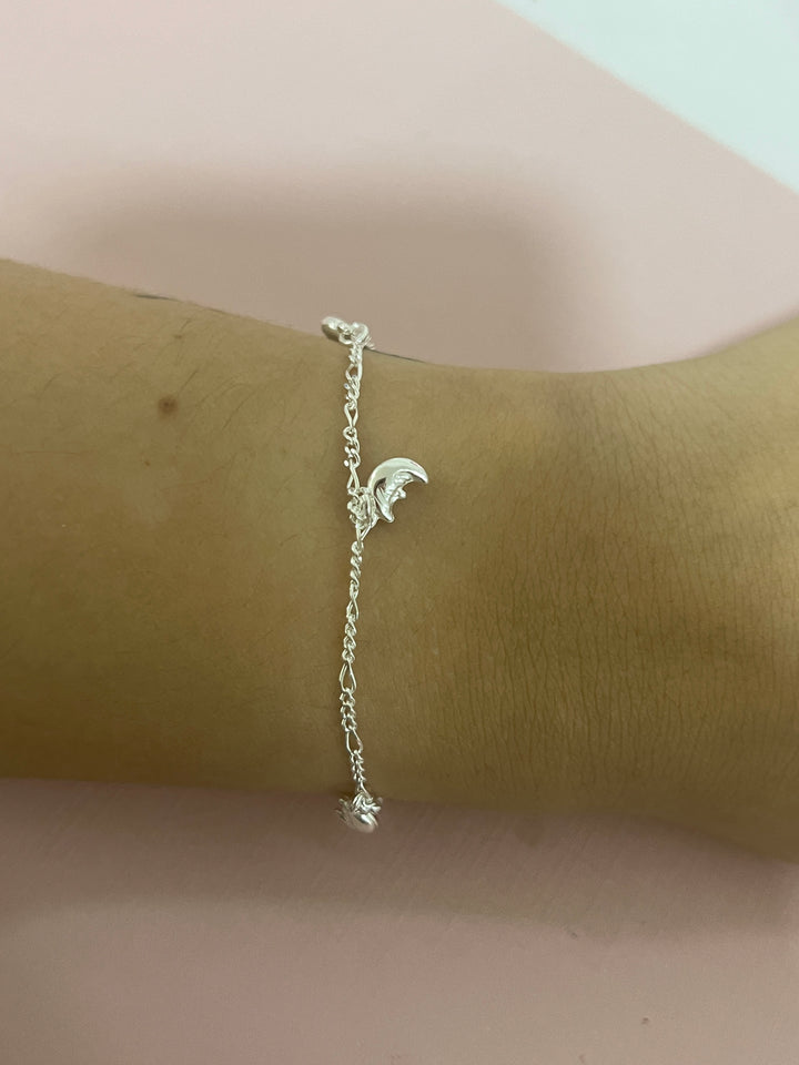Pulsera Plata Lunas