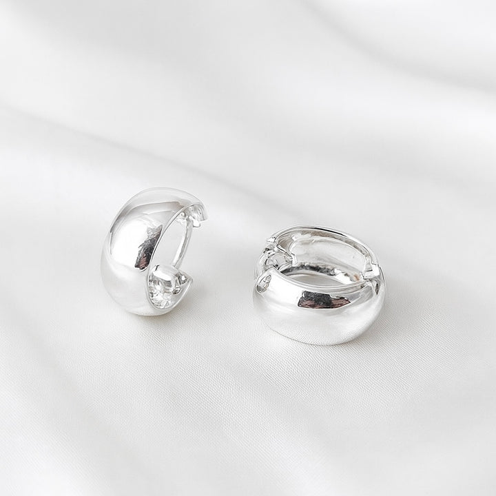 Argollas Preciosas 10MM Plata