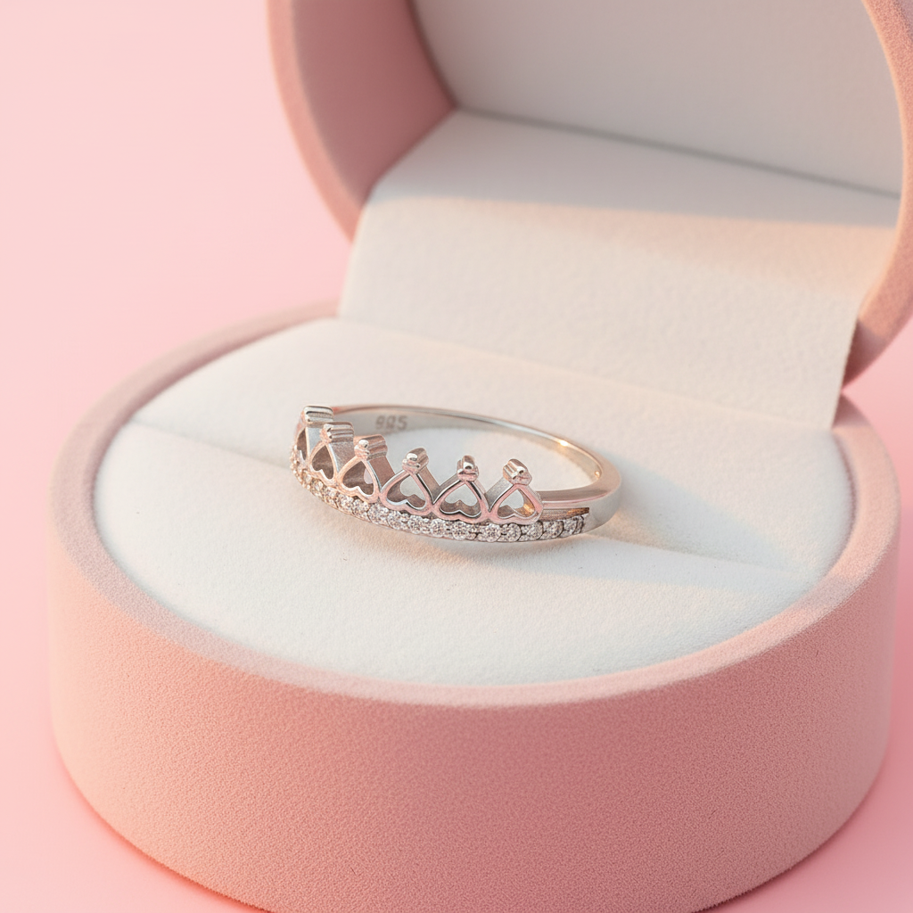 Anillo de Plata Corona Bella