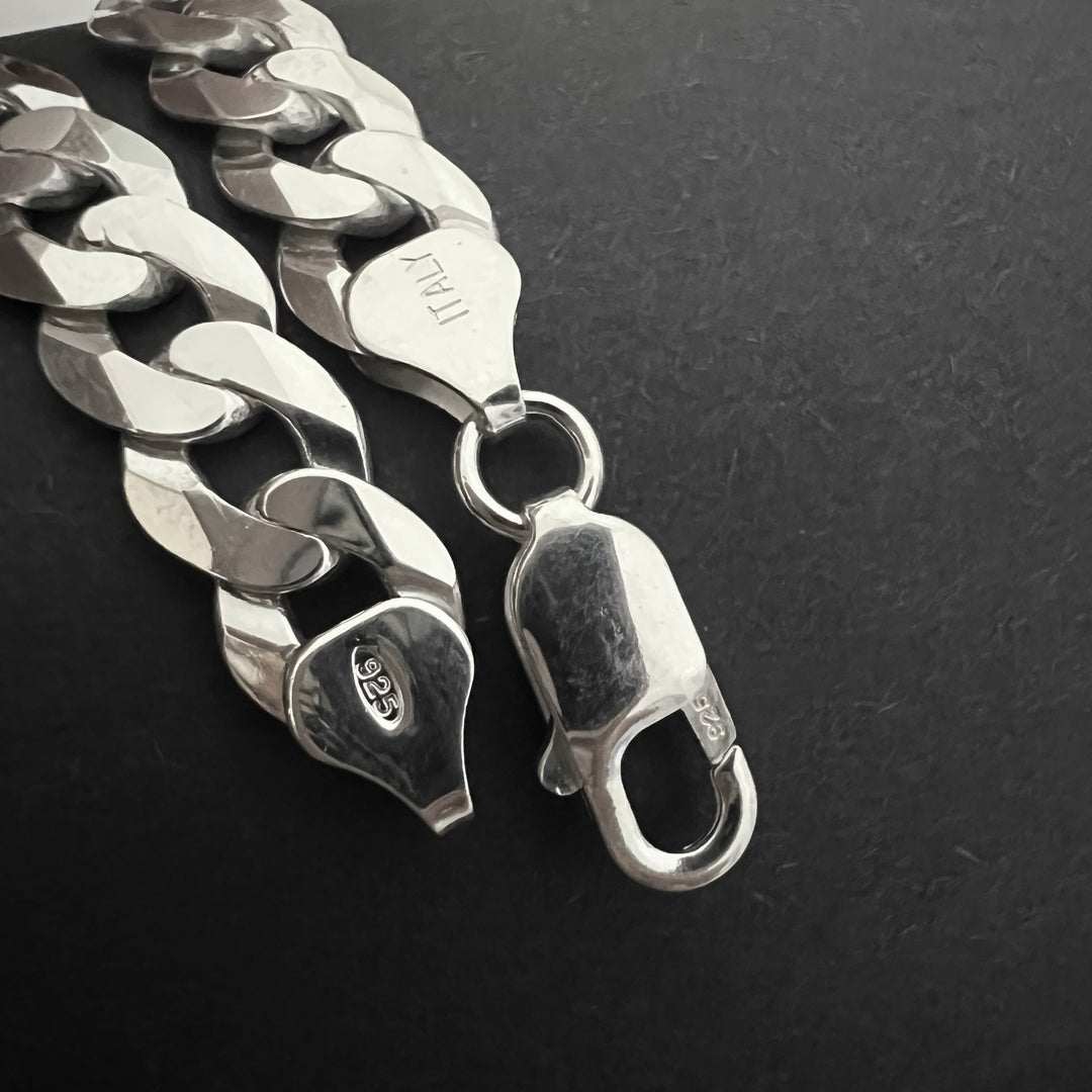 Pulsera Plata Hombre Curb