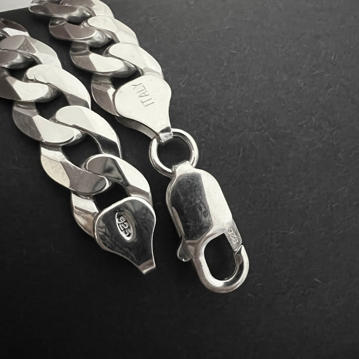 Pulsera Plata Hombre Curb