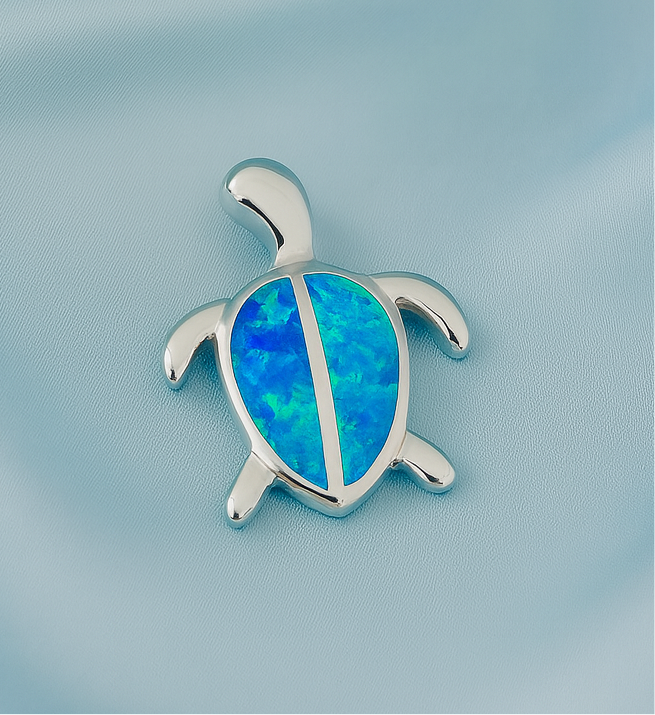 Dije de Plata Tortuga ópalo