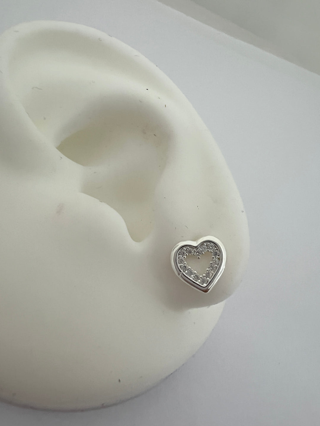 Aretes Plata Bebé Corazón