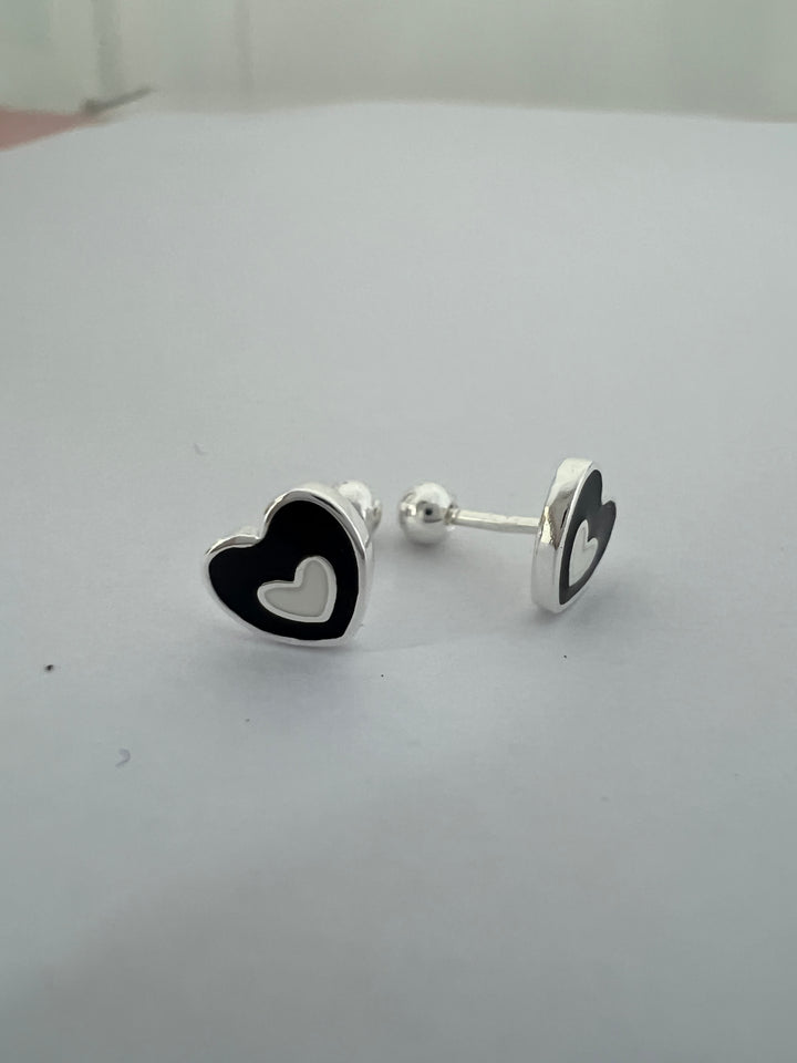Aretes Plata Bebé Corazón