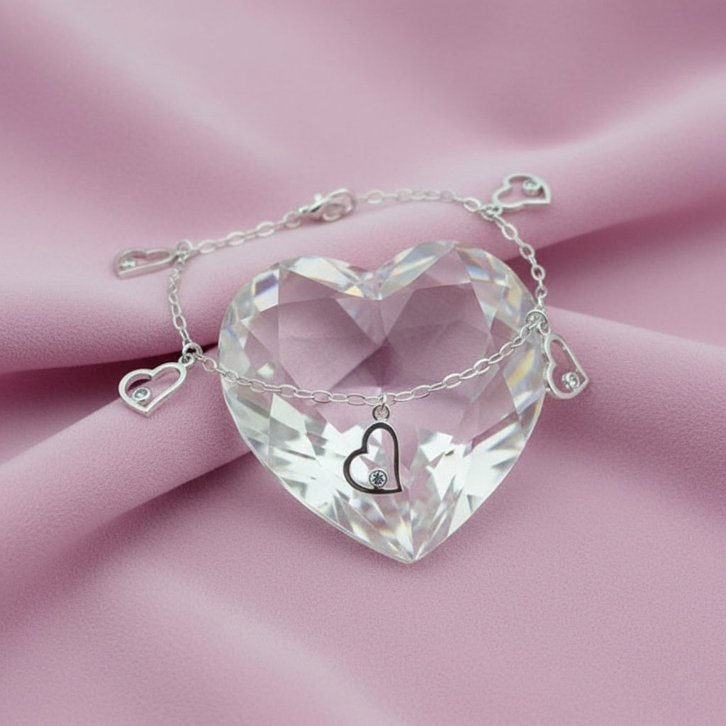 Pulsera Plata Corazón