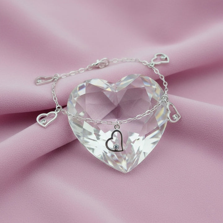 Pulsera Plata Corazón