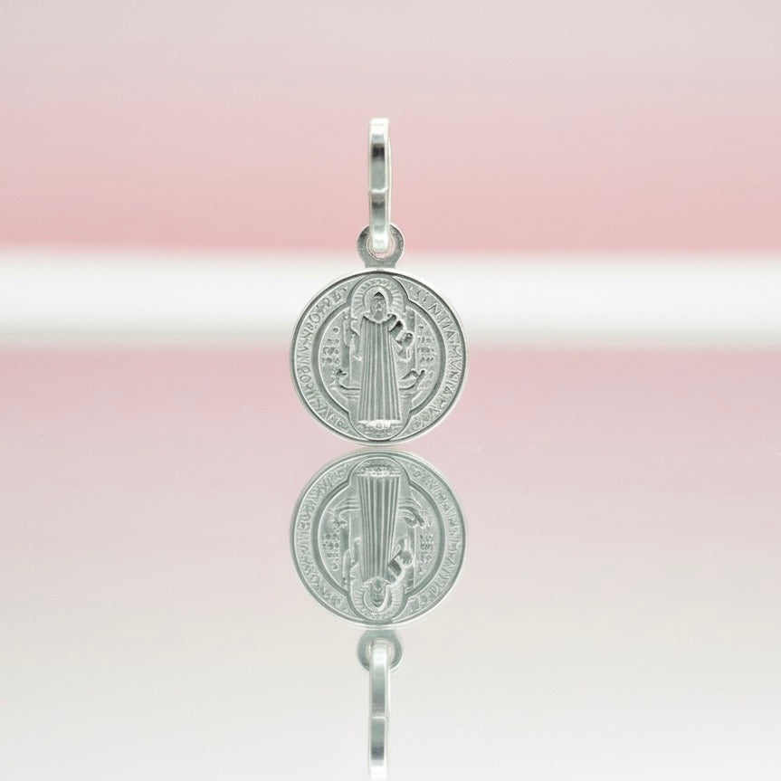 Dije San Benito 10MM Plata