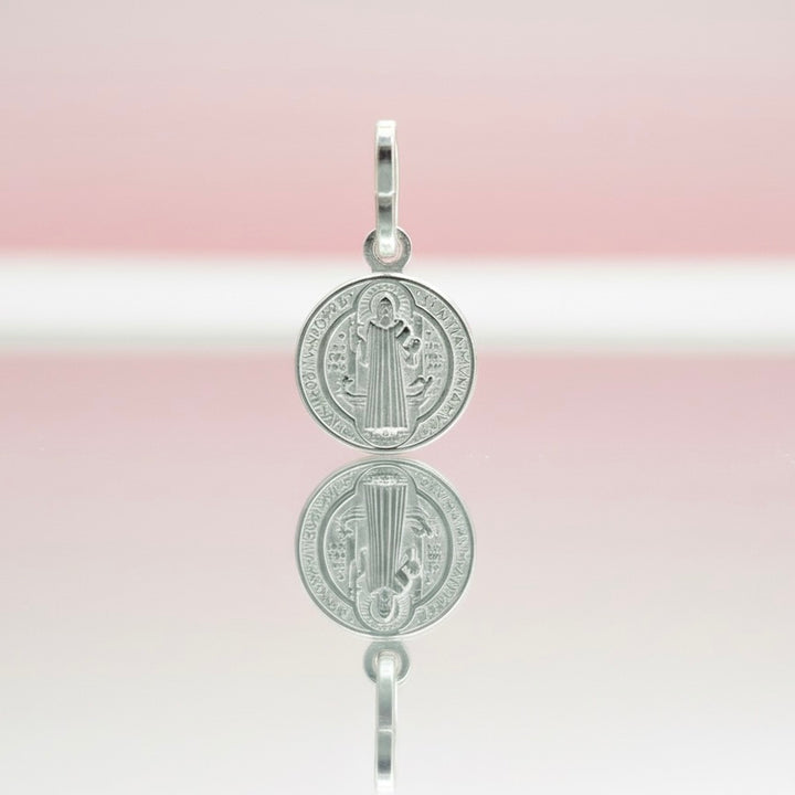 Dije San Benito 10MM Plata