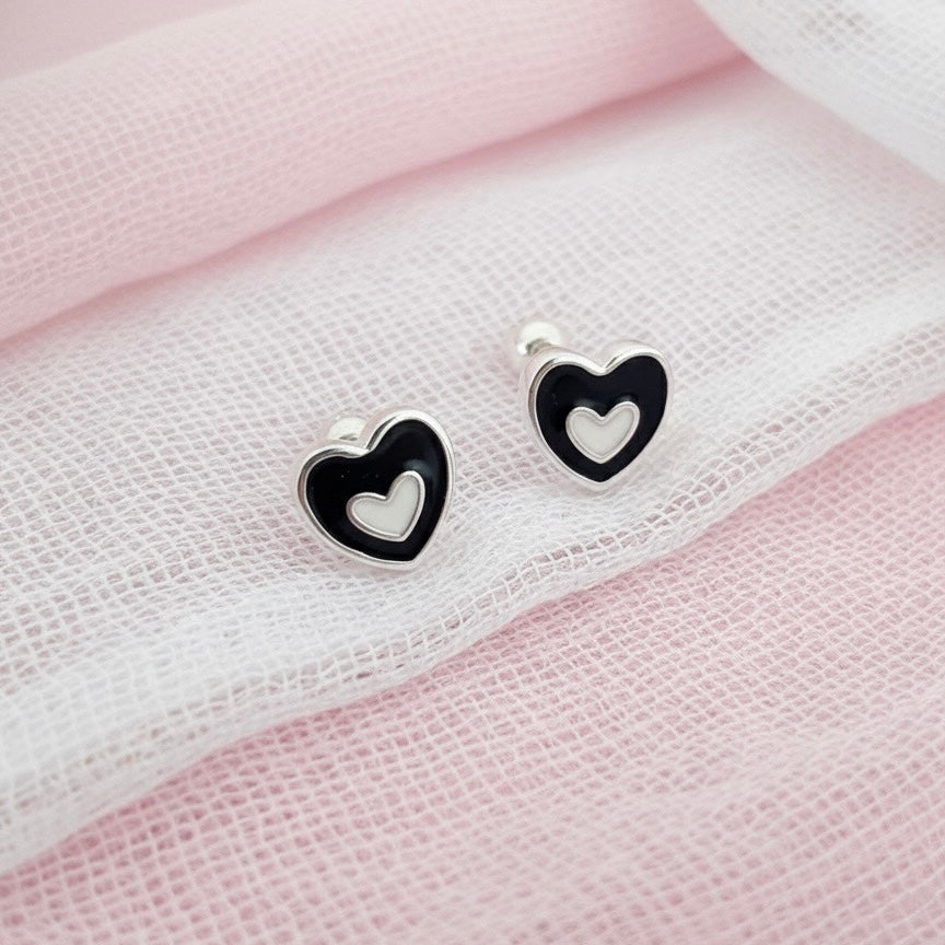 Aretes Plata Bebé Corazón