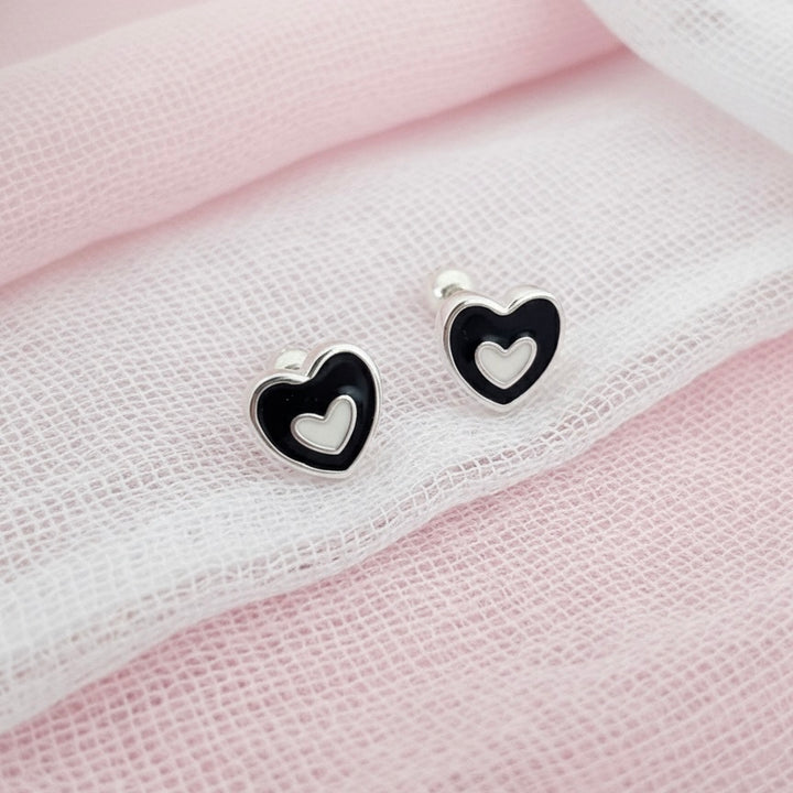 Aretes Plata Bebé Corazón