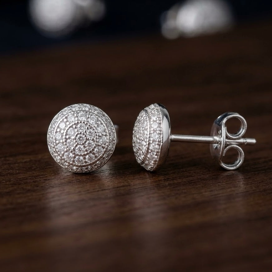 Aretes de Plata 8MM