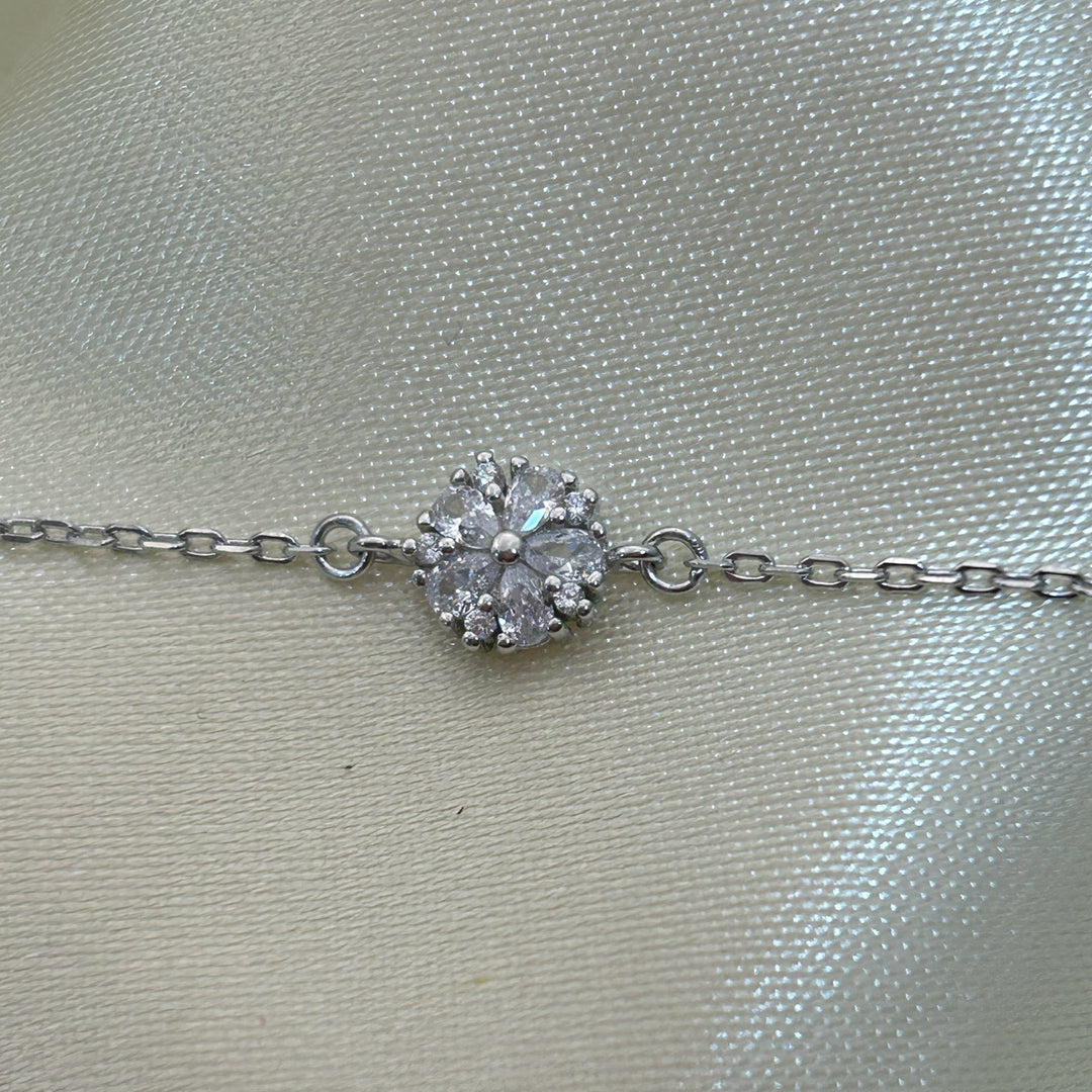 Pulsera Flor Plata 925