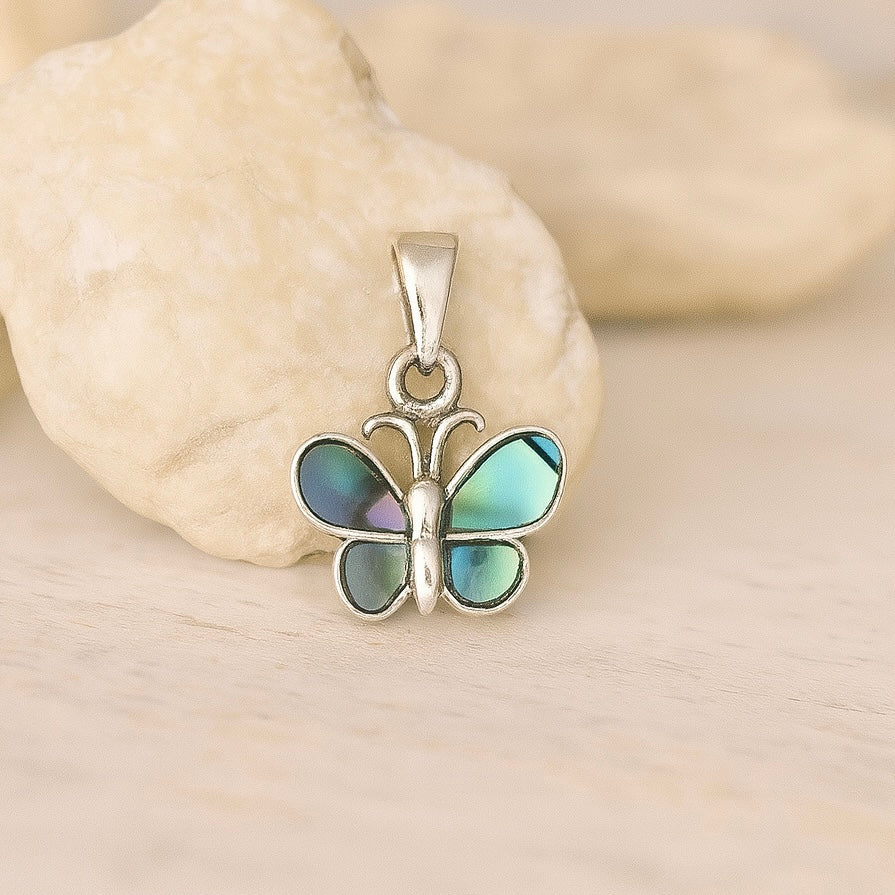 Dije de Plata Mariposa Abulón 12MM