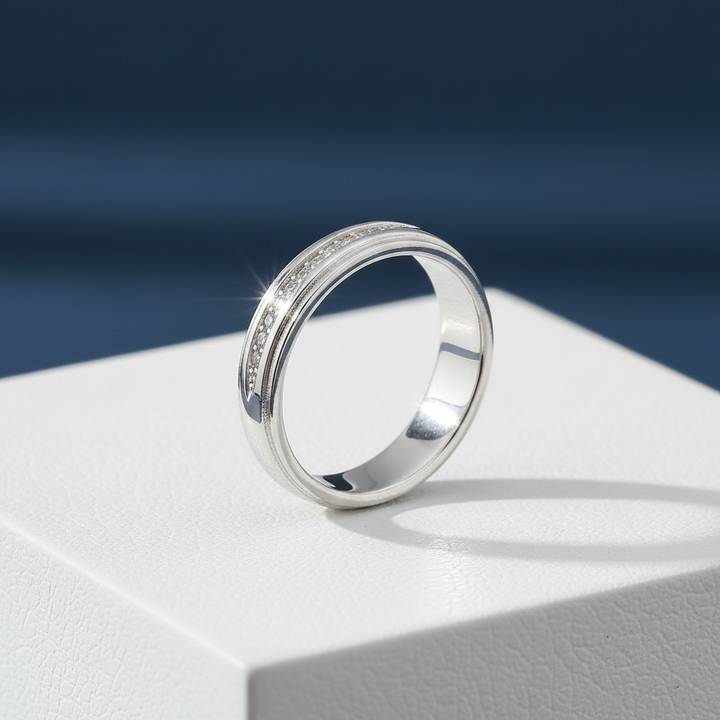 Anillo Hombre Miel - Plata 925