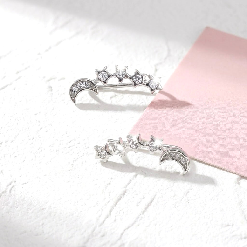 Aretes de Plata Escalador🌙⭐️