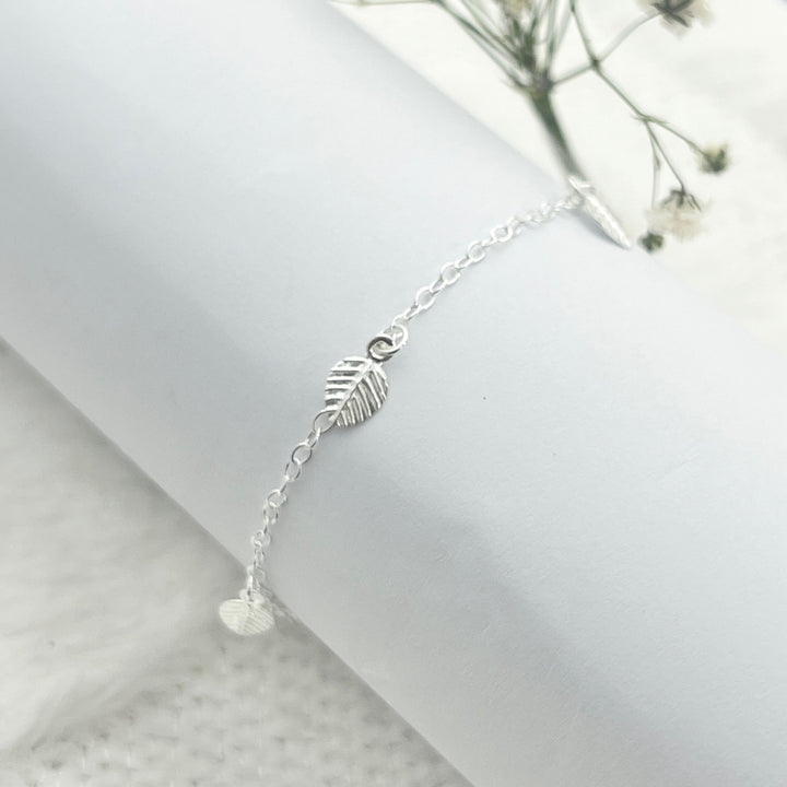 ▷ Pulsera Hojas Plata | Nicola Joyería 🇨🇷 