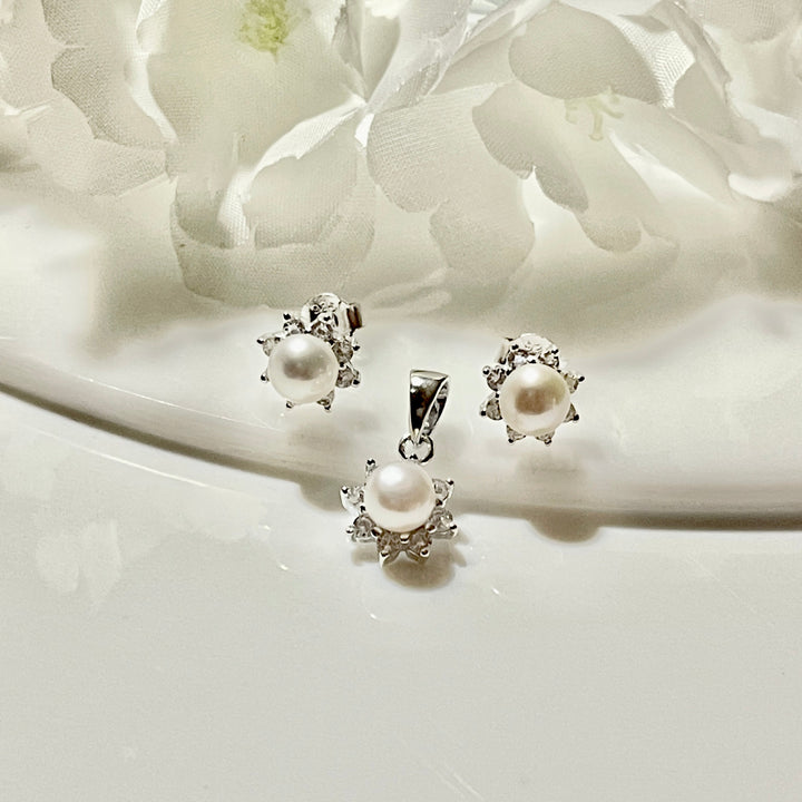 Juego Plata Perlas Sol ☀️