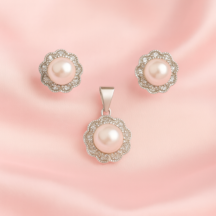 Juego Plata Perlas Margarita