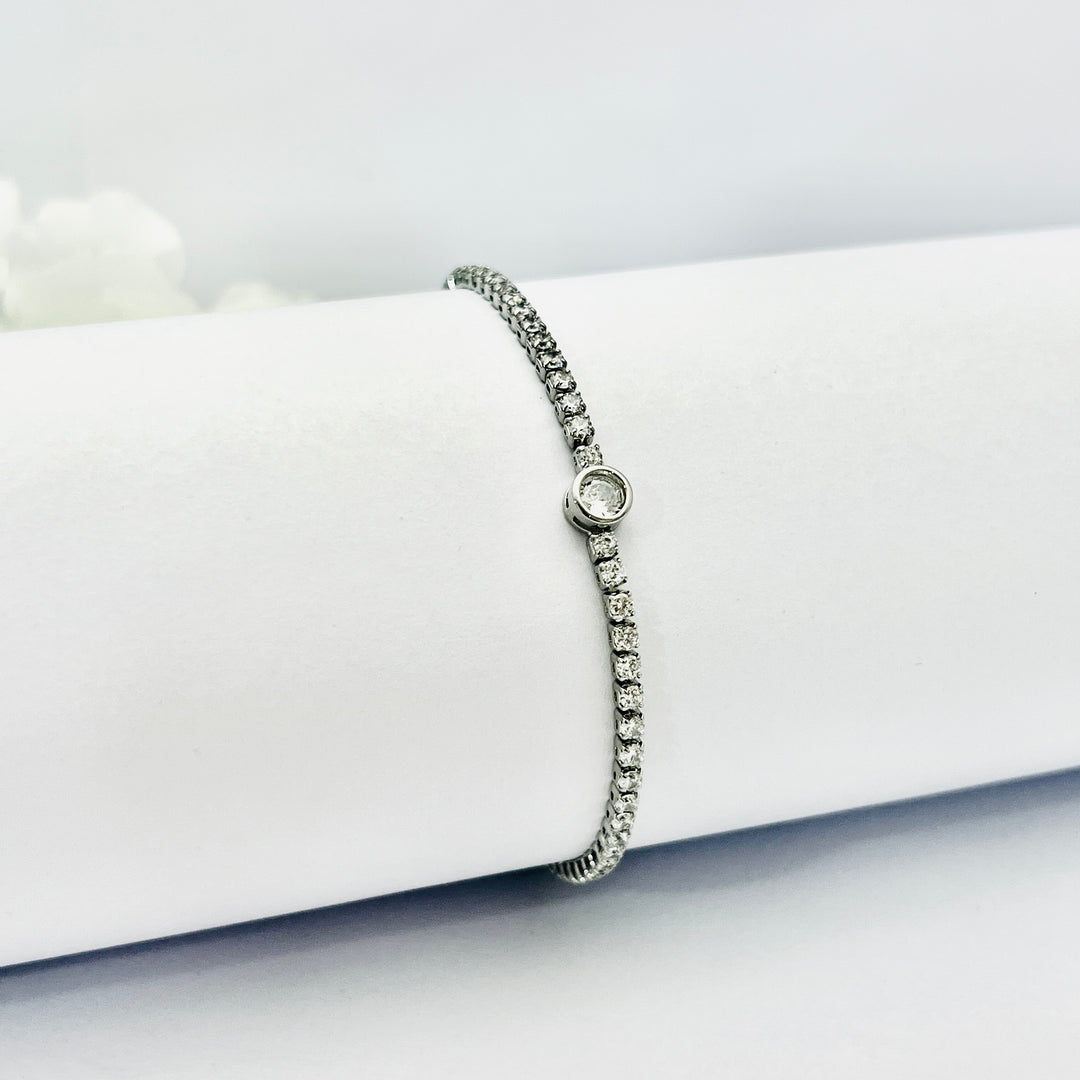 Pulsera Acero Elegante Plateada