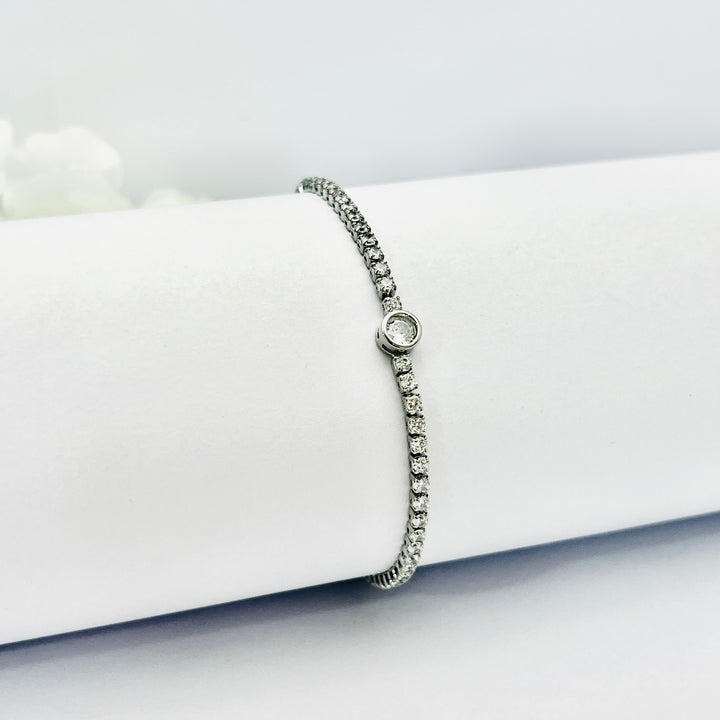 Pulsera Acero Elegante Plateada