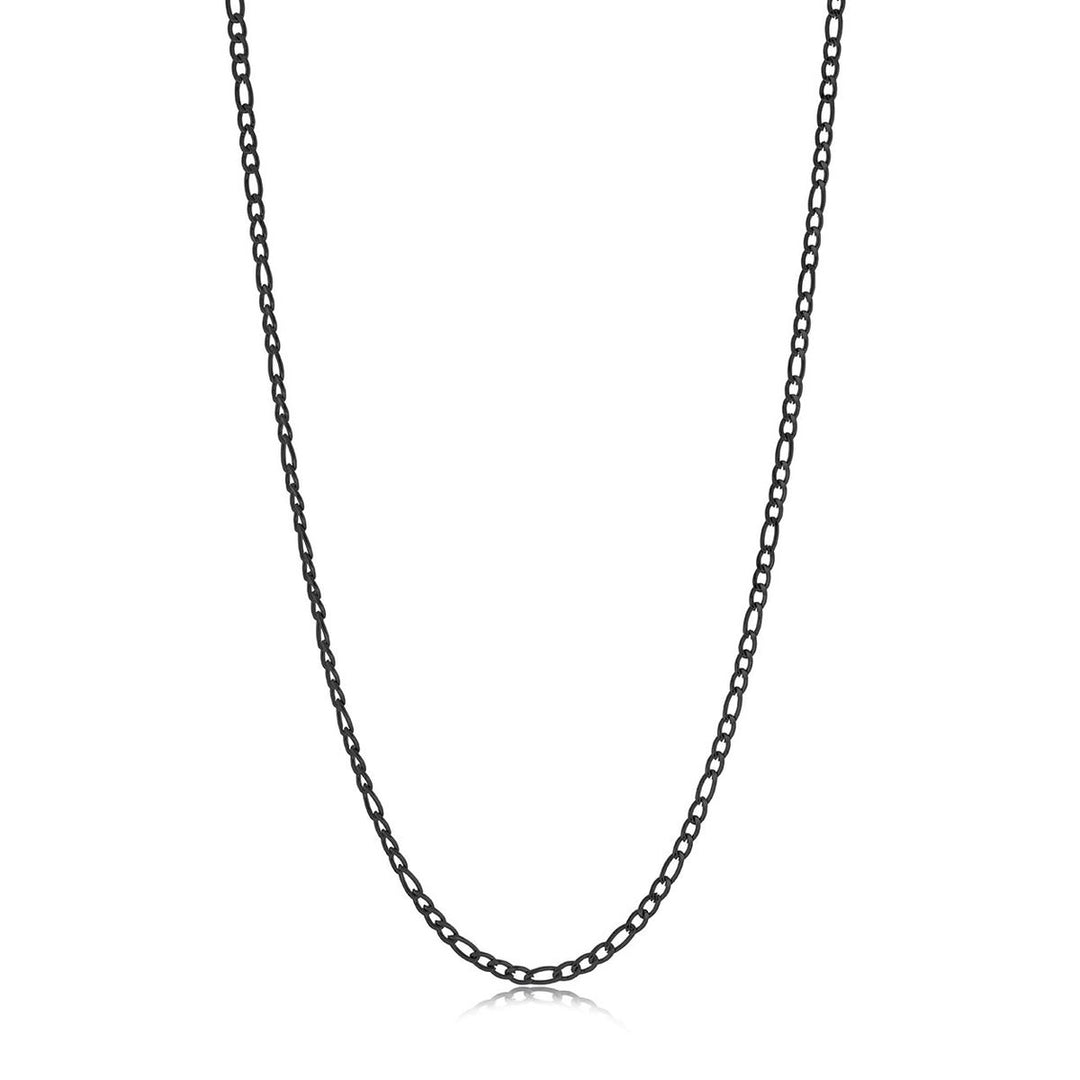 Cadena Acero 3MM Figaro Negra 60CM