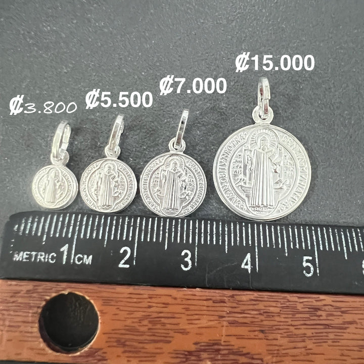 Dije San Benito 10MM Plata