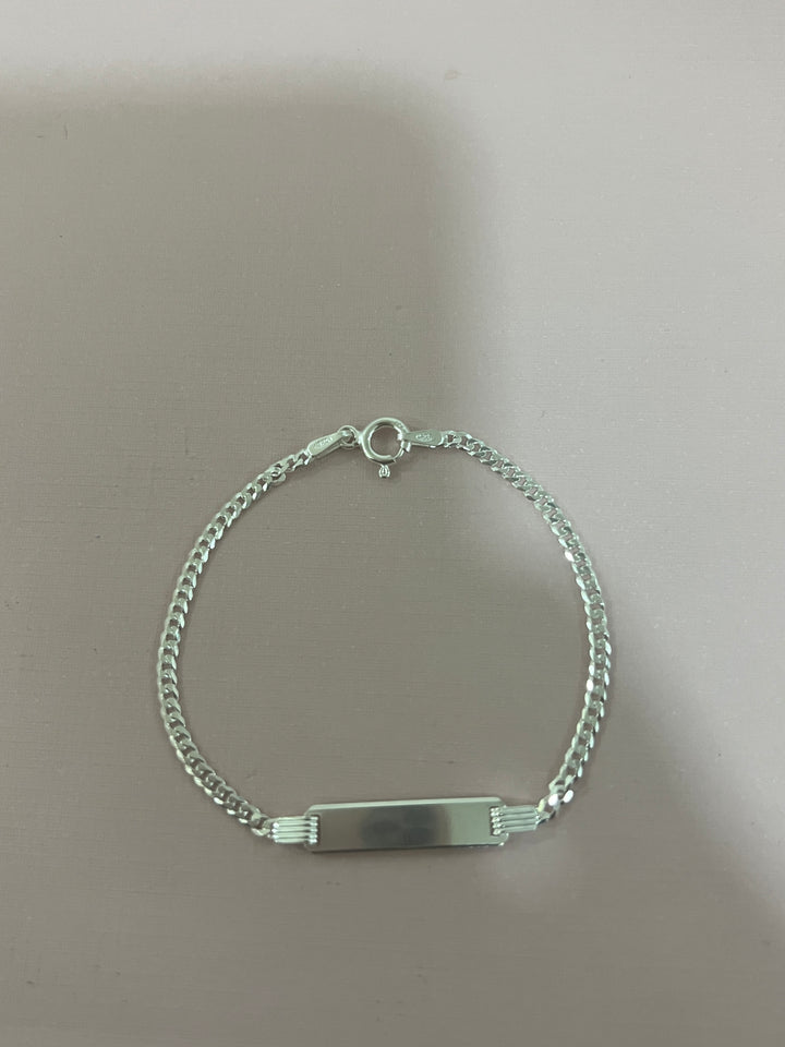 Pulsera Plata Sweet Niña y Niño Curb