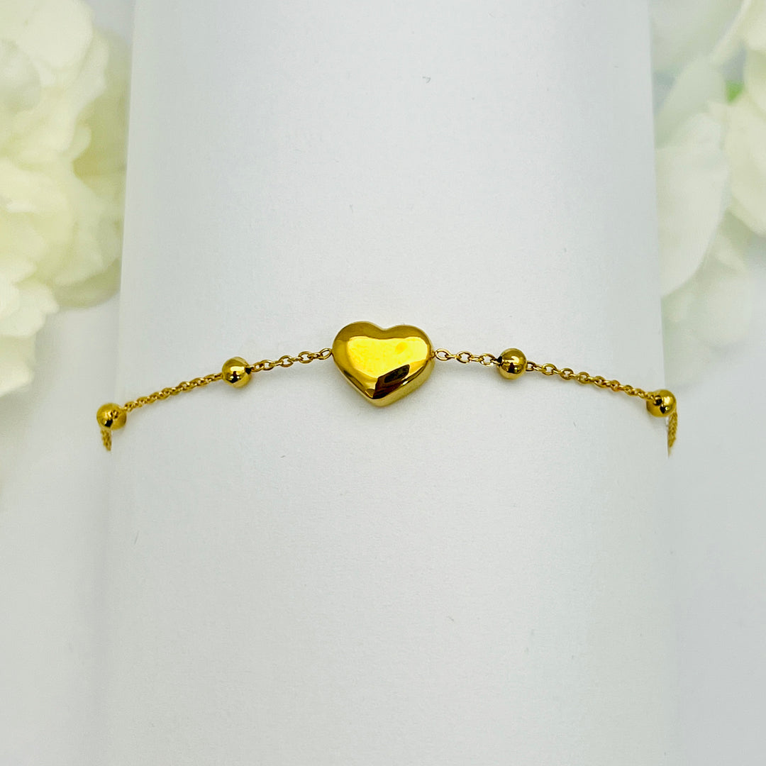Pulsera Acero Amor Dorado 💛