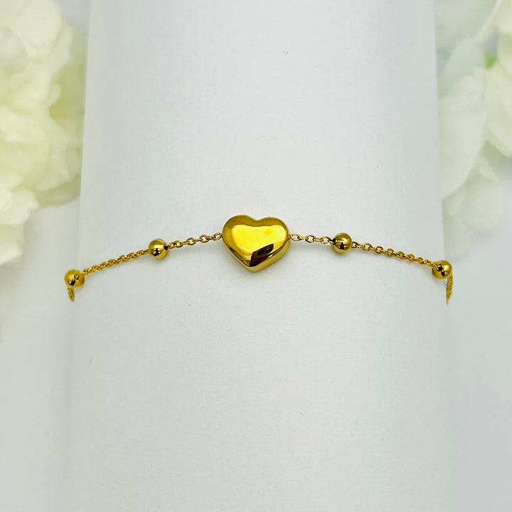 Pulsera Acero Amor Dorado 💛