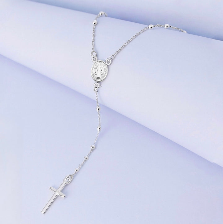 Rosario de Plata San Benito 2mm